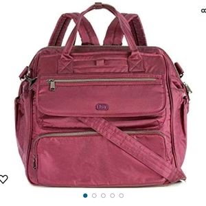 Lug Via 3-in-1 Tote in Wine Shimmer